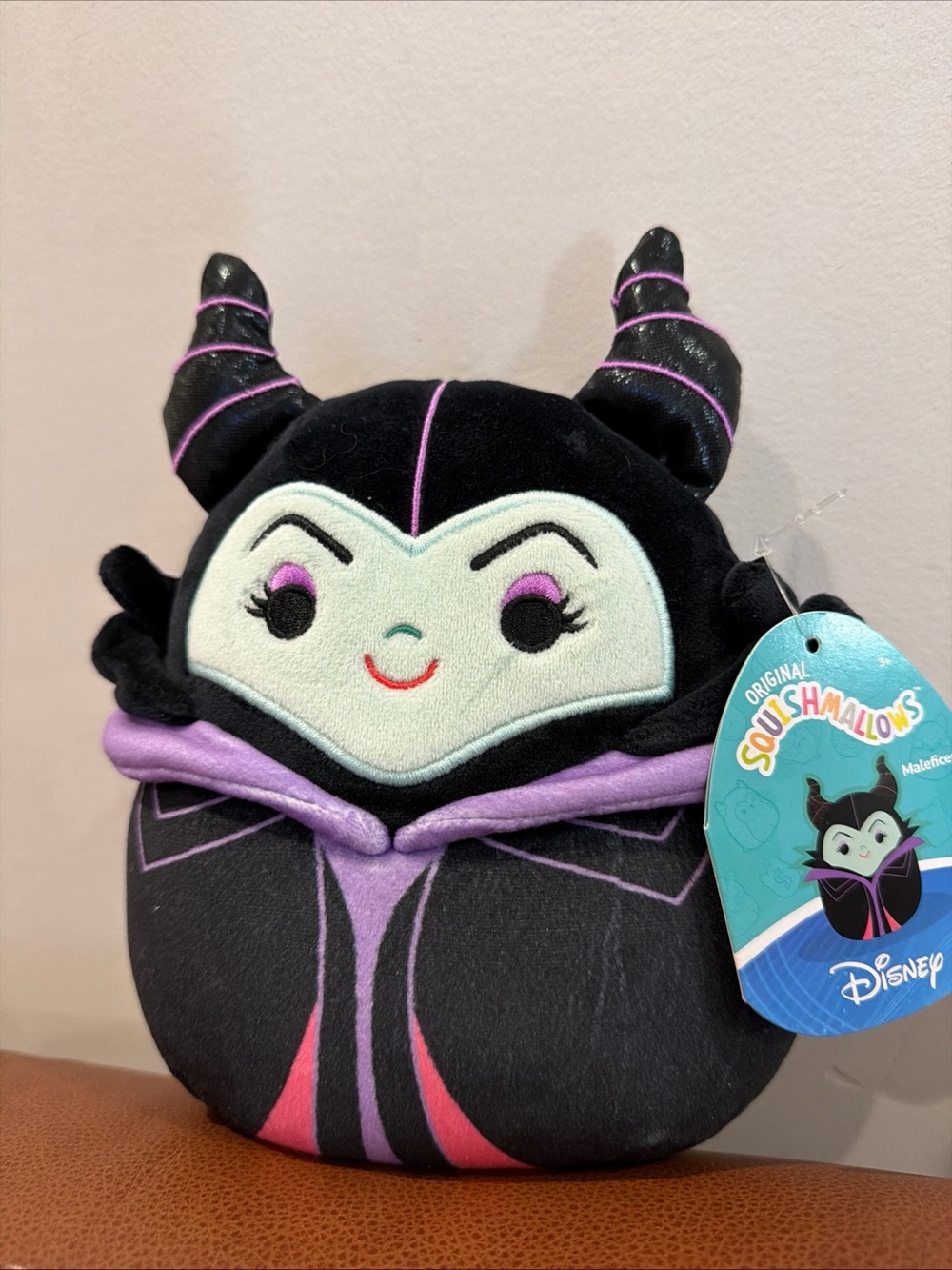 Disney Maleficent Squishmallow Plush - Black, Purple & Pink